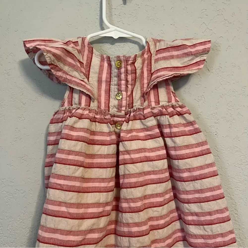 Oshkosh B'Gosh Pink & Red Striped Dress